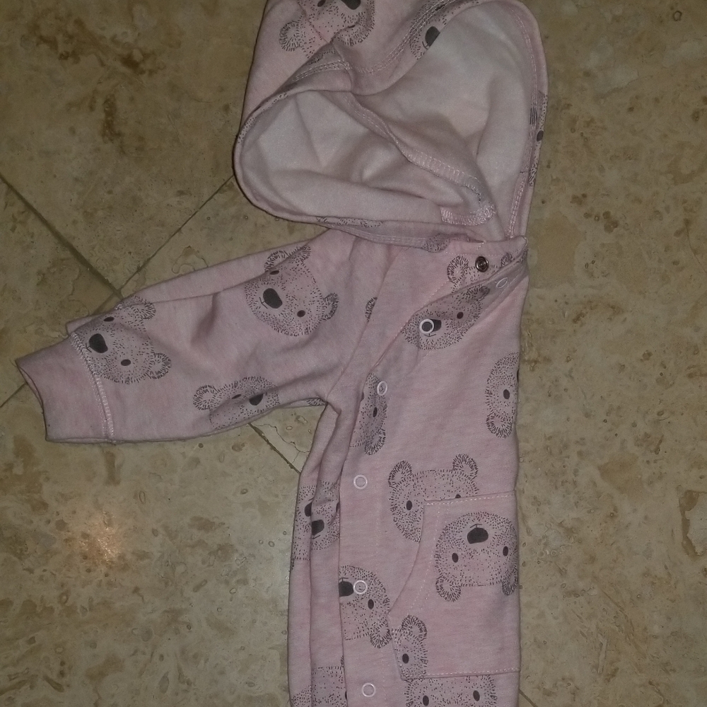 Baby Girl Pink Bear Sweatshirt Hoodie